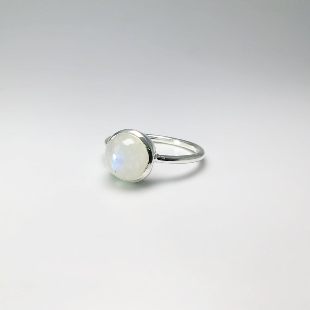 Rainbow Moonstone Ring