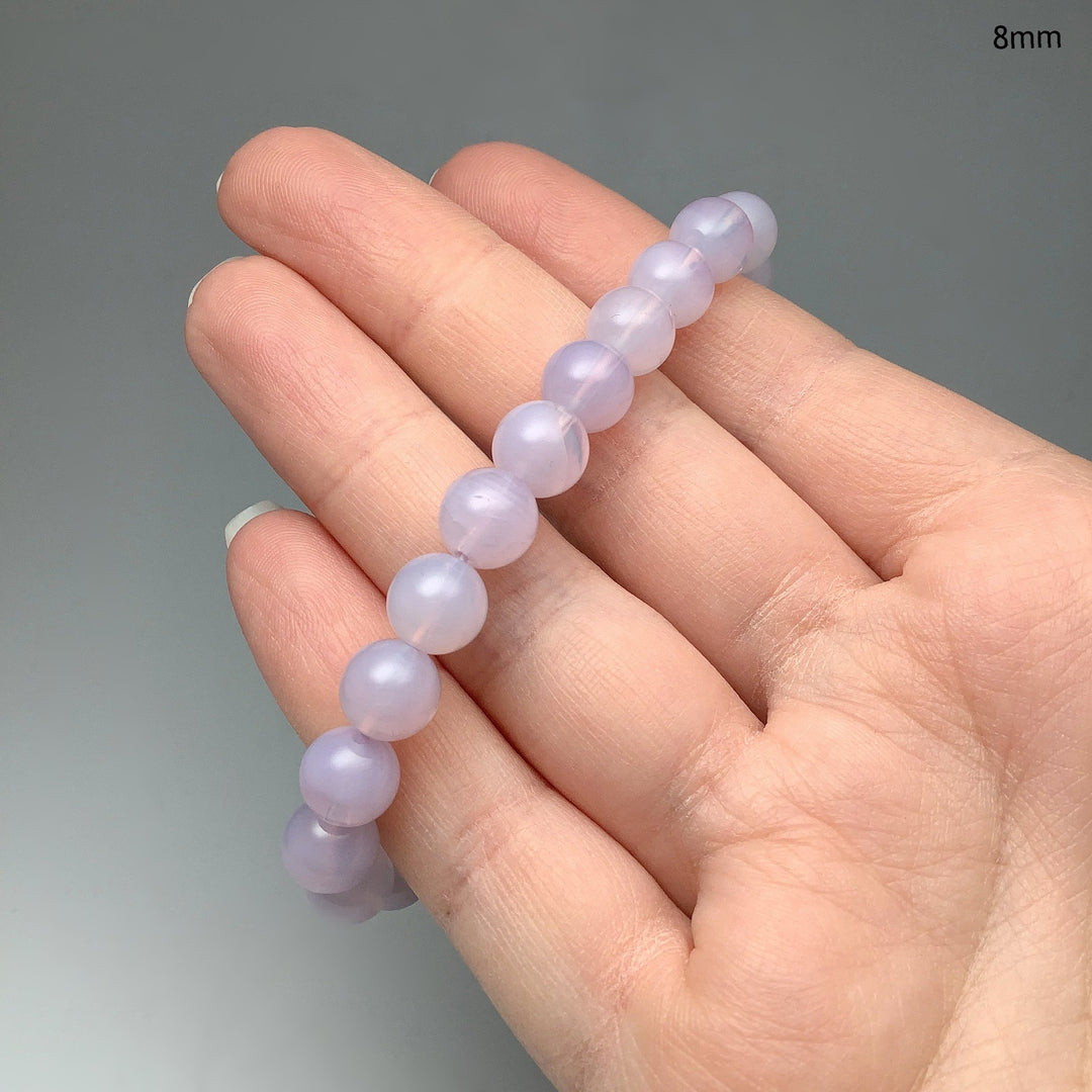 Moon Amethyst Beaded Bracelet