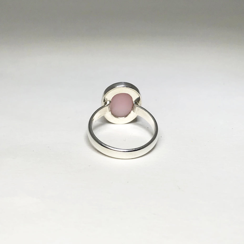 Pink Peruvian Opal Ring