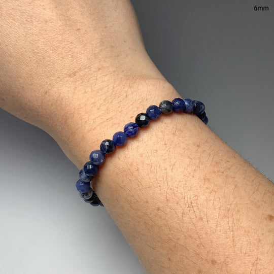 Sodalite Faceted Beaded Bracelet