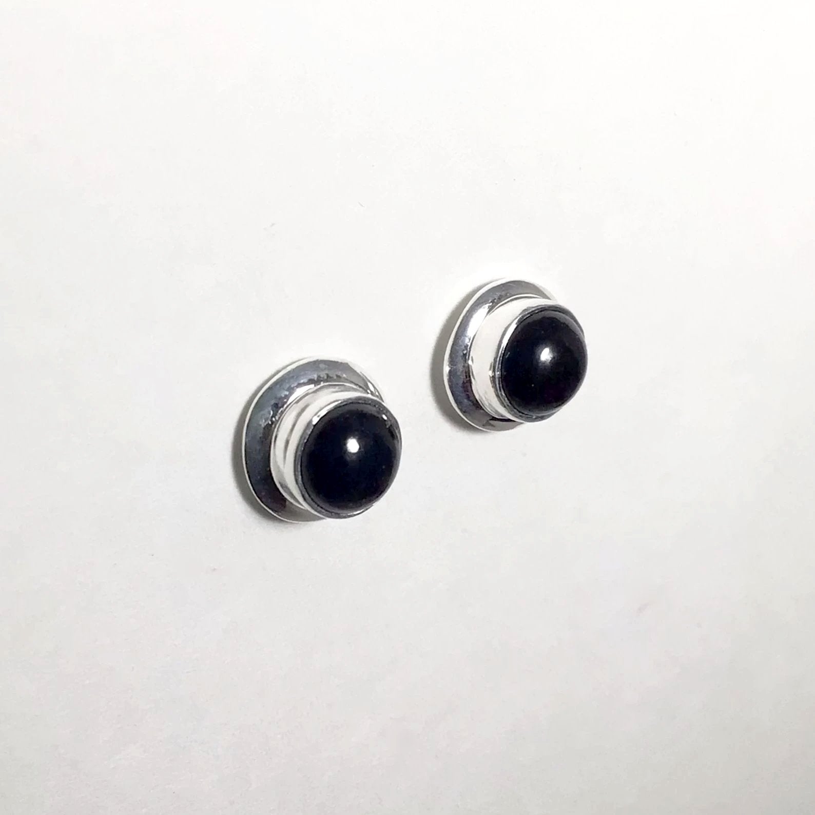 Black Onyx Stud Earrings