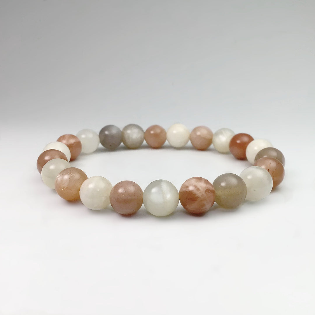 Mixed Moonstone Beaded Bracelet