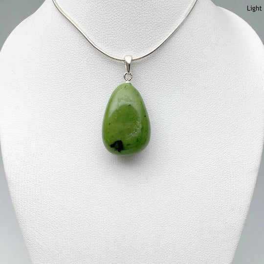 Canadian Jade Teardrop Pendant