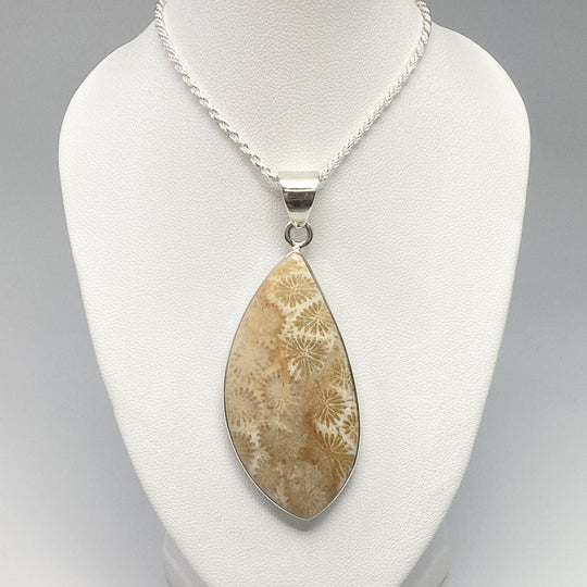 Fossilized Coral Pendant