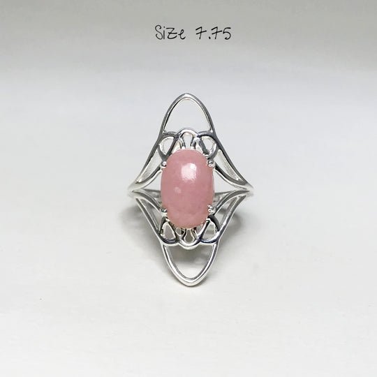 Pink Peruvian Opal Ring