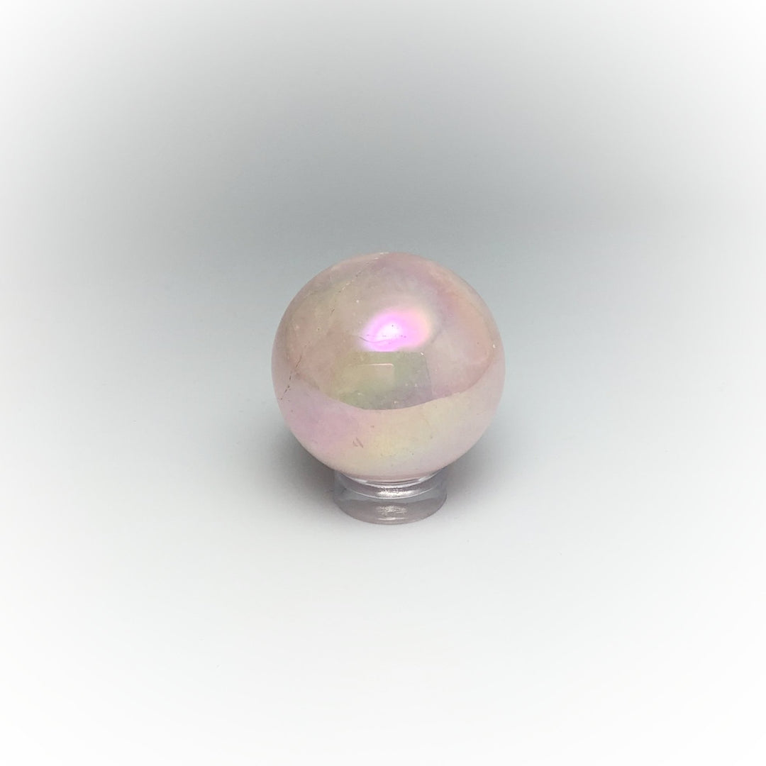 Aura Rose Quartz Sphere at $65 Each