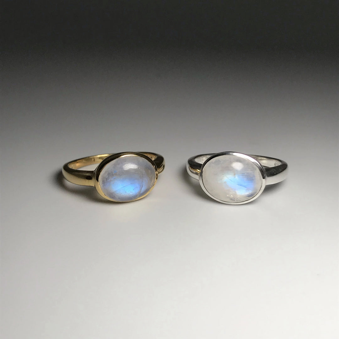 Rainbow Moonstone Ring