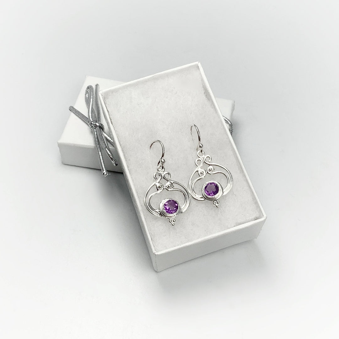 Amethyst Dangle Earrings