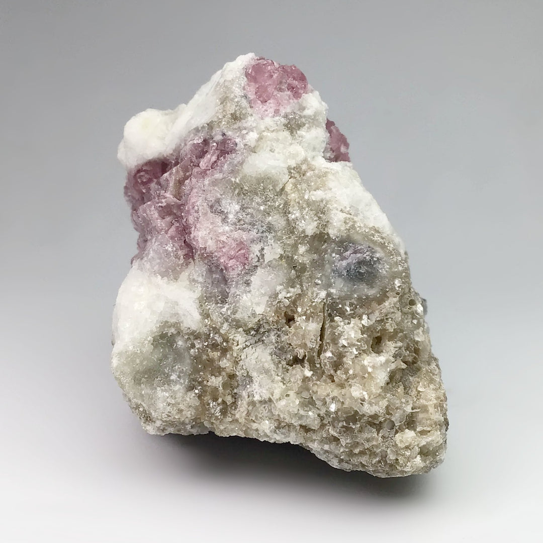 Pink Tourmaline with Aquamarine in Matrix