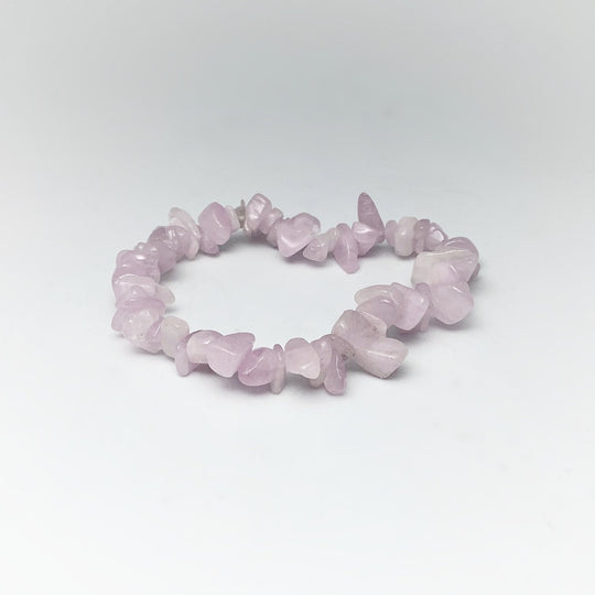 Kunzite Chip Beaded Bracelet