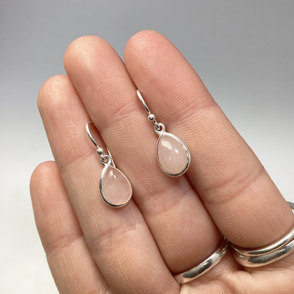 Rose Quartz Dangle Earrings