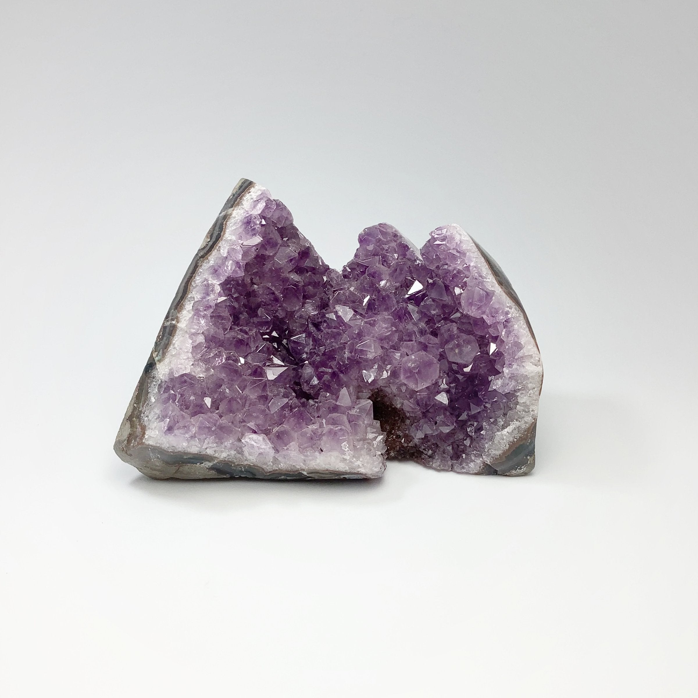 Amethyst Druze Cluster Mountain Carving