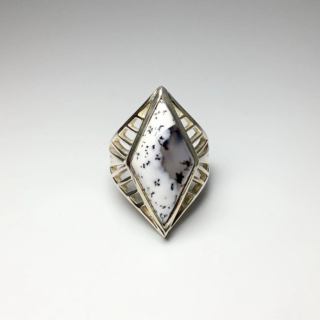 Dendritic Opal Ring