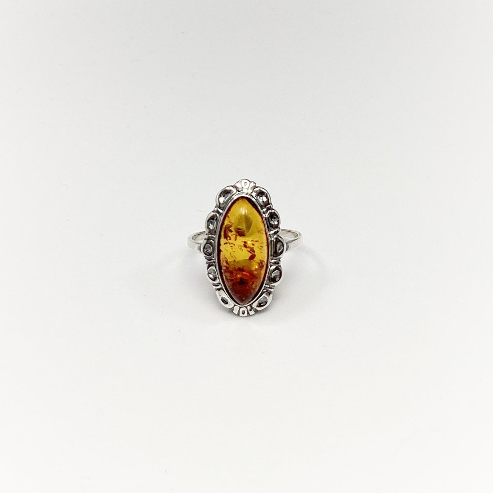 Cognac Amber Ring