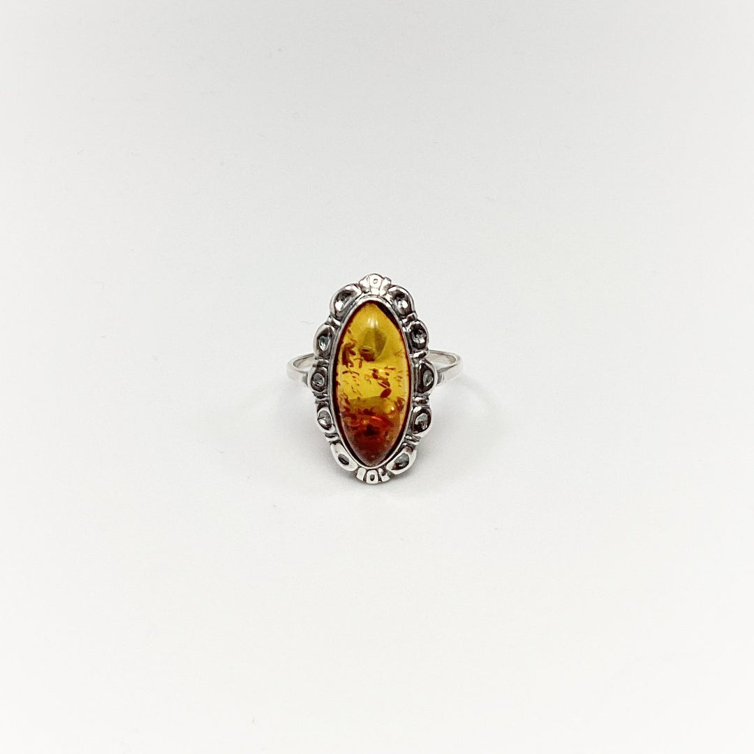 Cognac Amber Ring