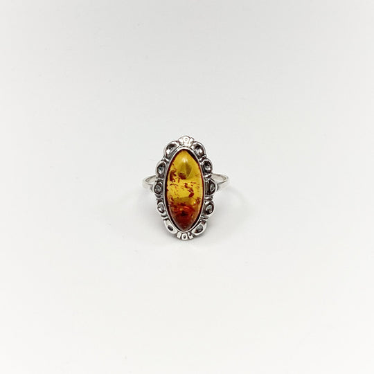 Cognac Amber Ring