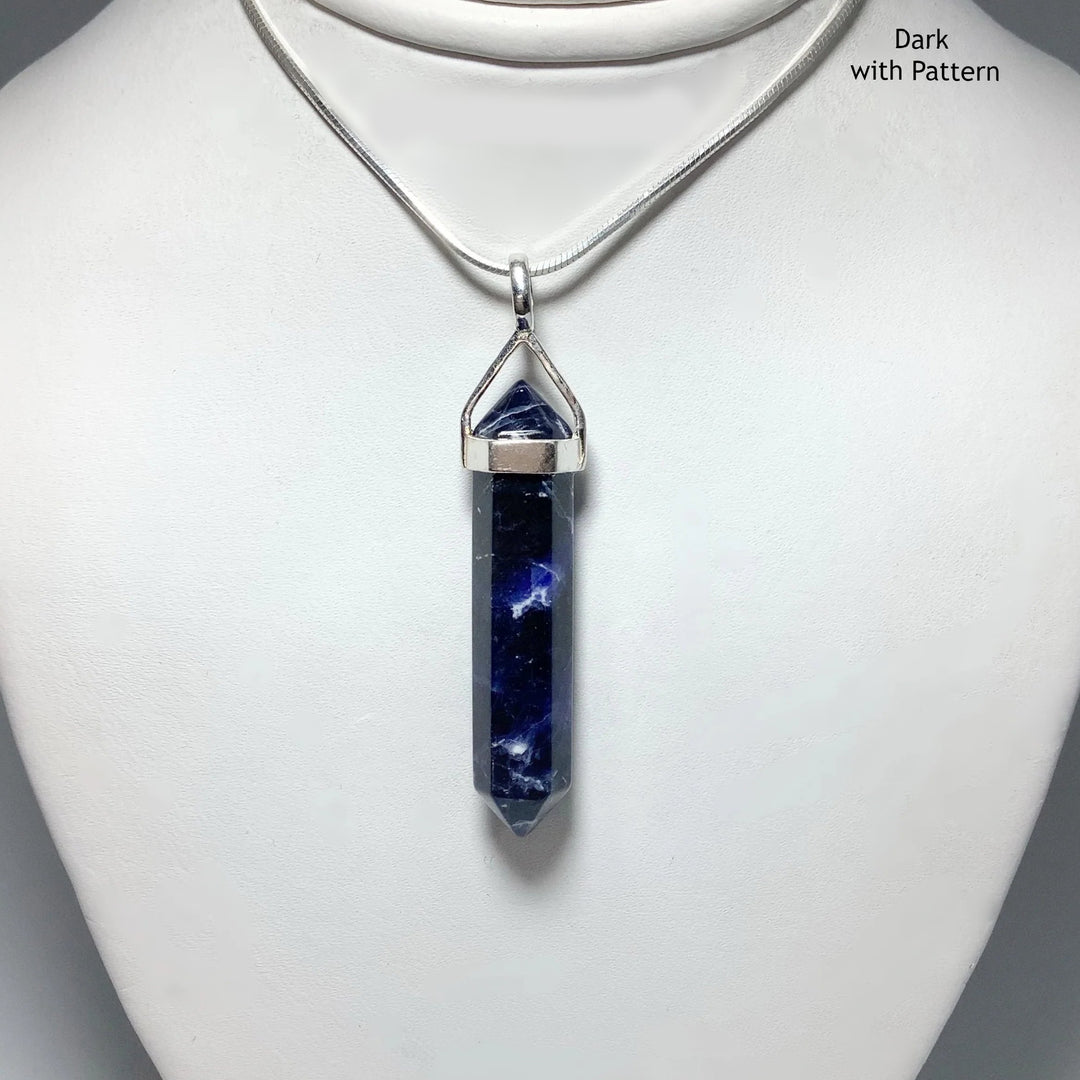 Sodalite Double Terminated Point Pendant