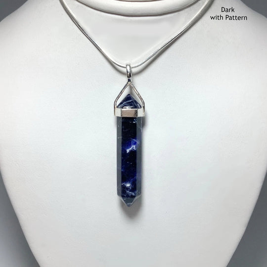 Sodalite Double Terminated Point Pendant