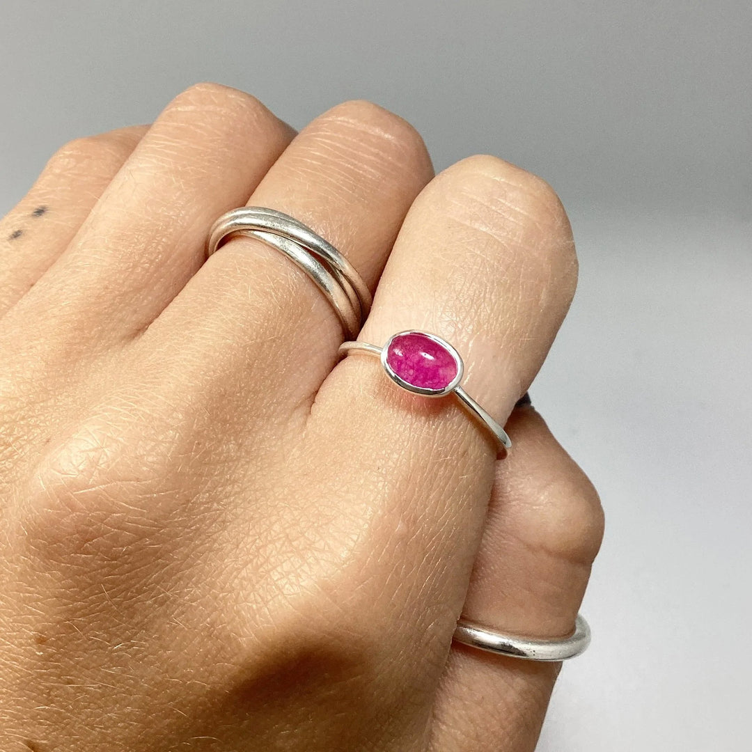 Pink Jade Ring