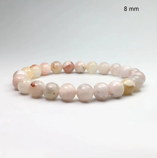 Flower Agate Beaded Bracelet