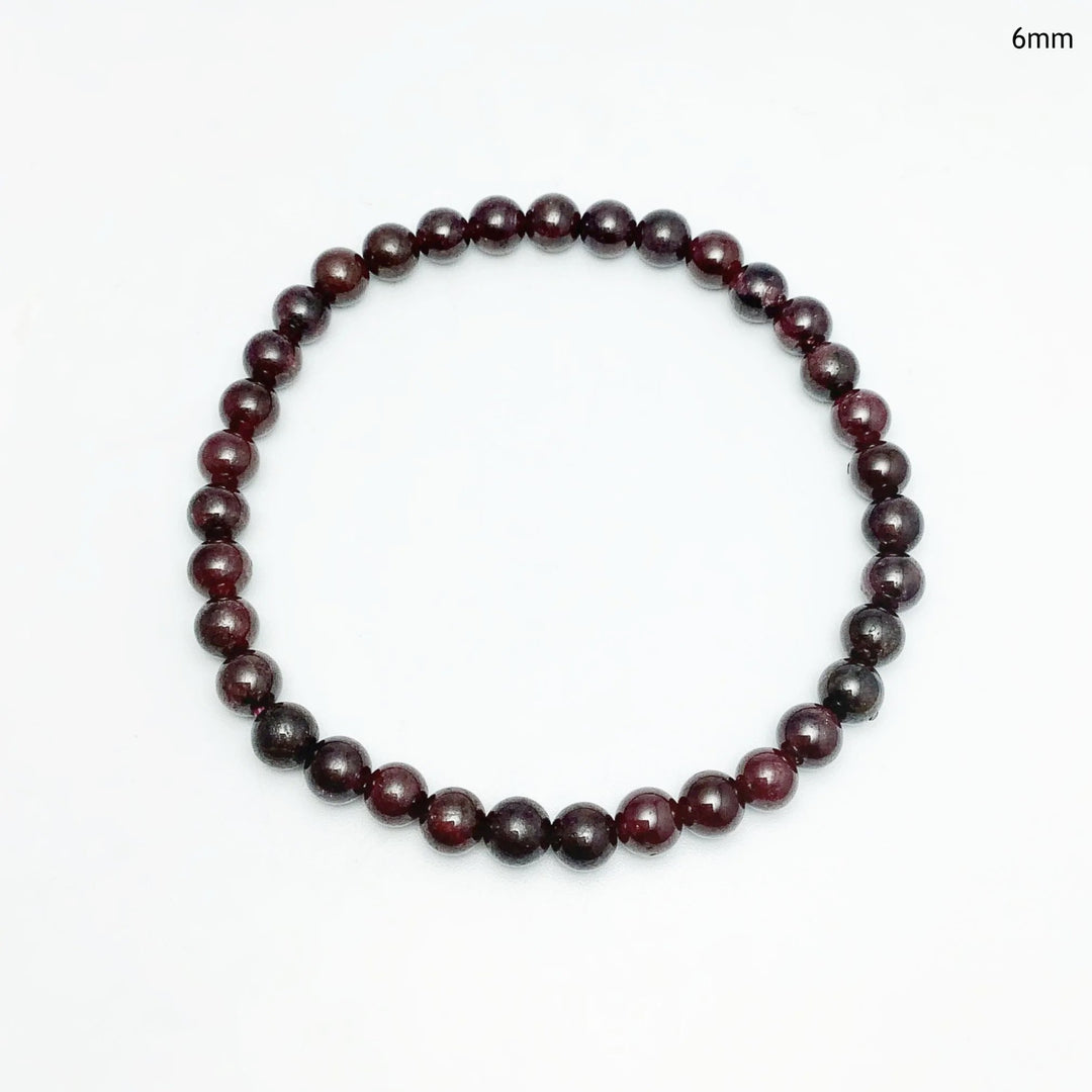 Garnet Beaded Bracelet