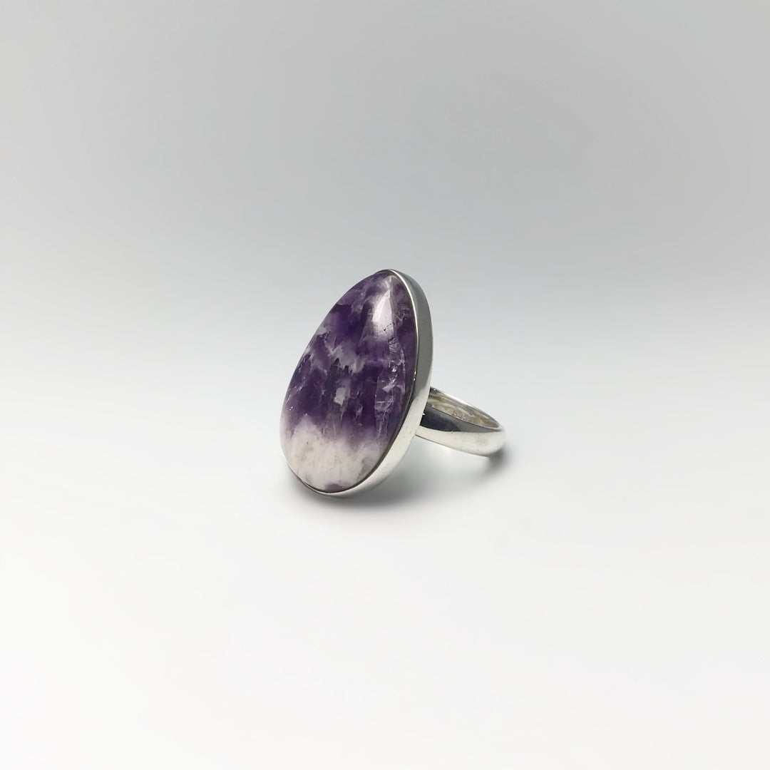 Chevron Amethyst Ring