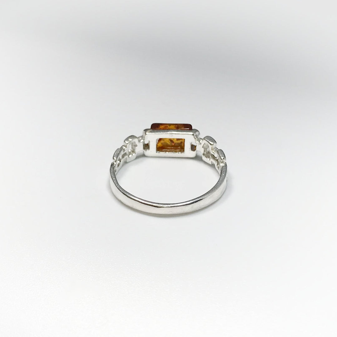 Cognac Amber Ring