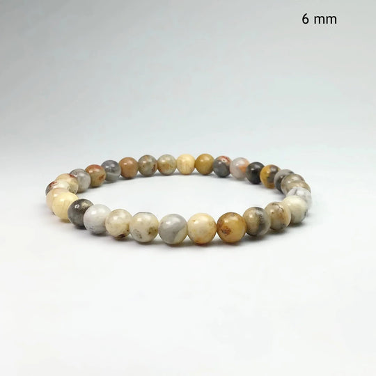 Natural Crazy Lace Agate Beaded Bracelet