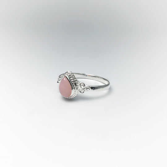 Pink Peruvian Opal Ring