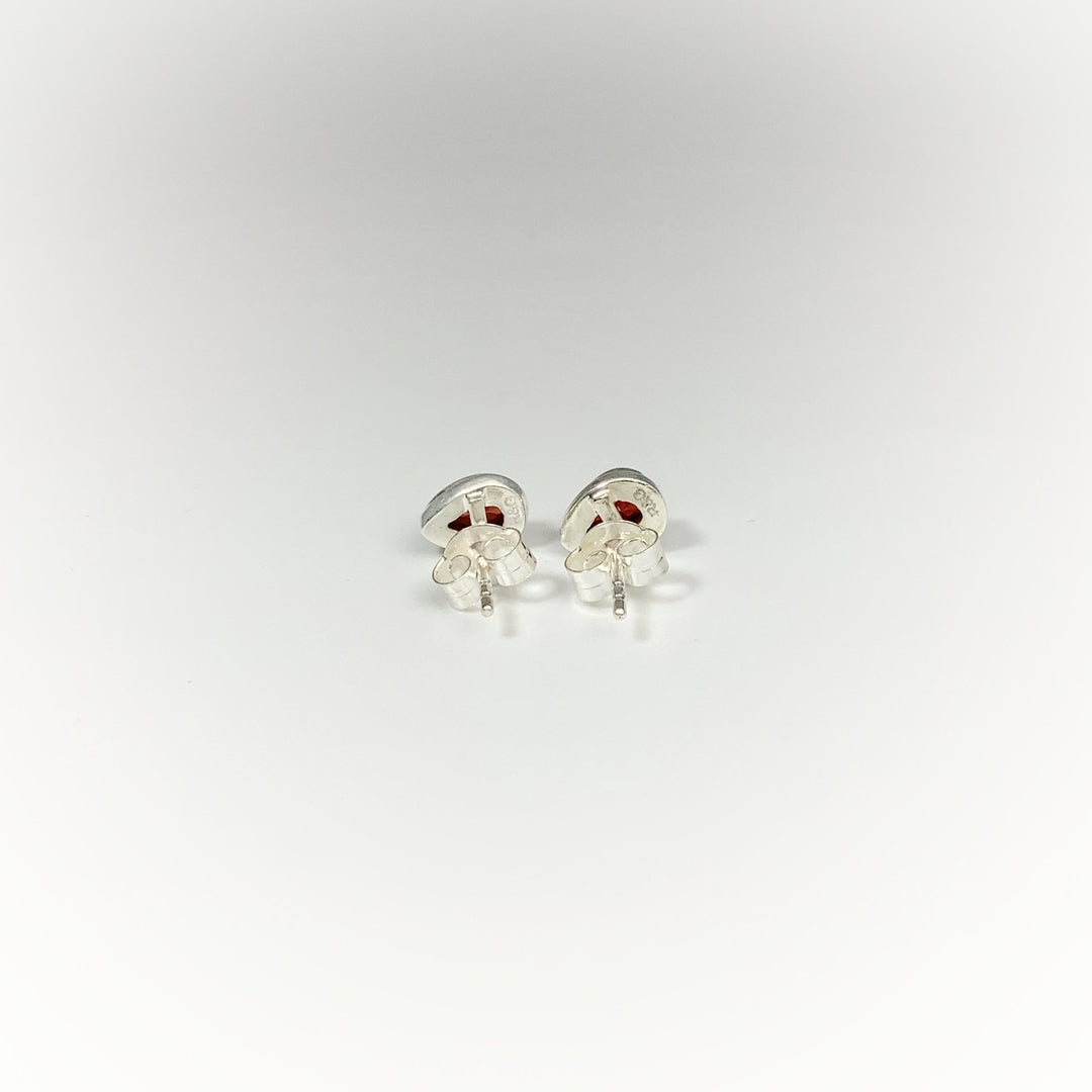 Garnet Stud Earrings