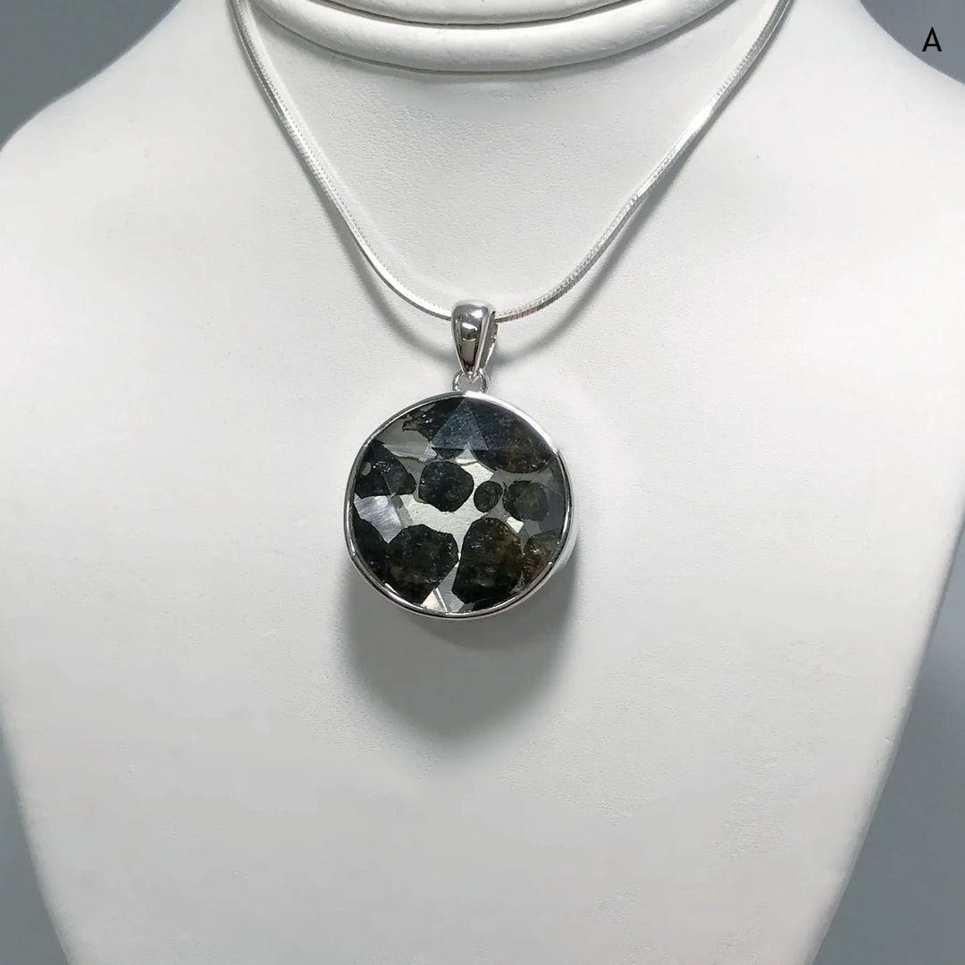 Sericho Meteorite Faceted Pendant