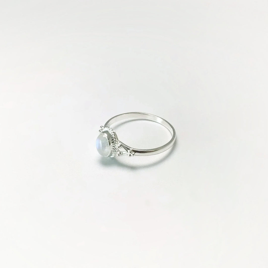 Rainbow Moonstone Ring