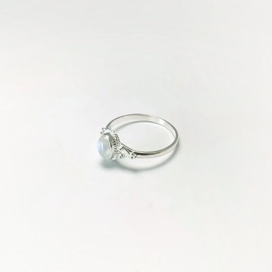 Rainbow Moonstone Ring