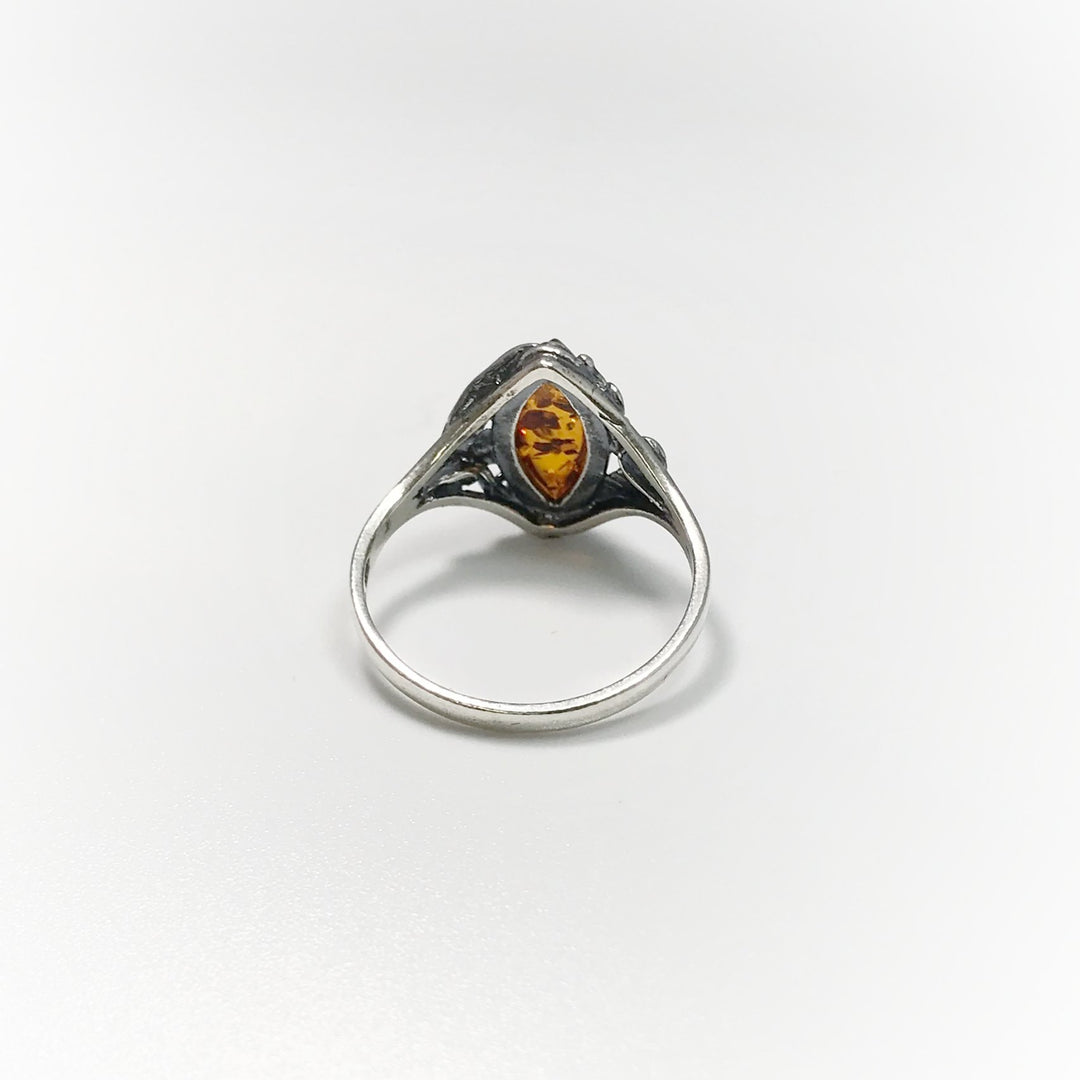 Cognac Amber Ring