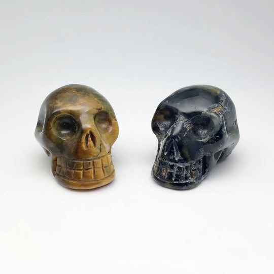 Carved Tiger Eye Skull at $69 Each