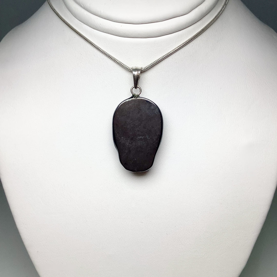 Hematite Skull Pendant