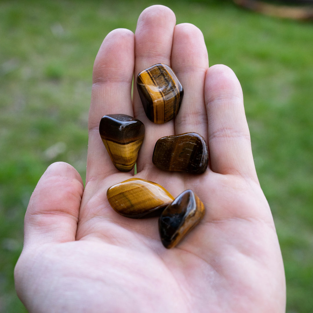 Tiger Eye Small Tumbles Pouch