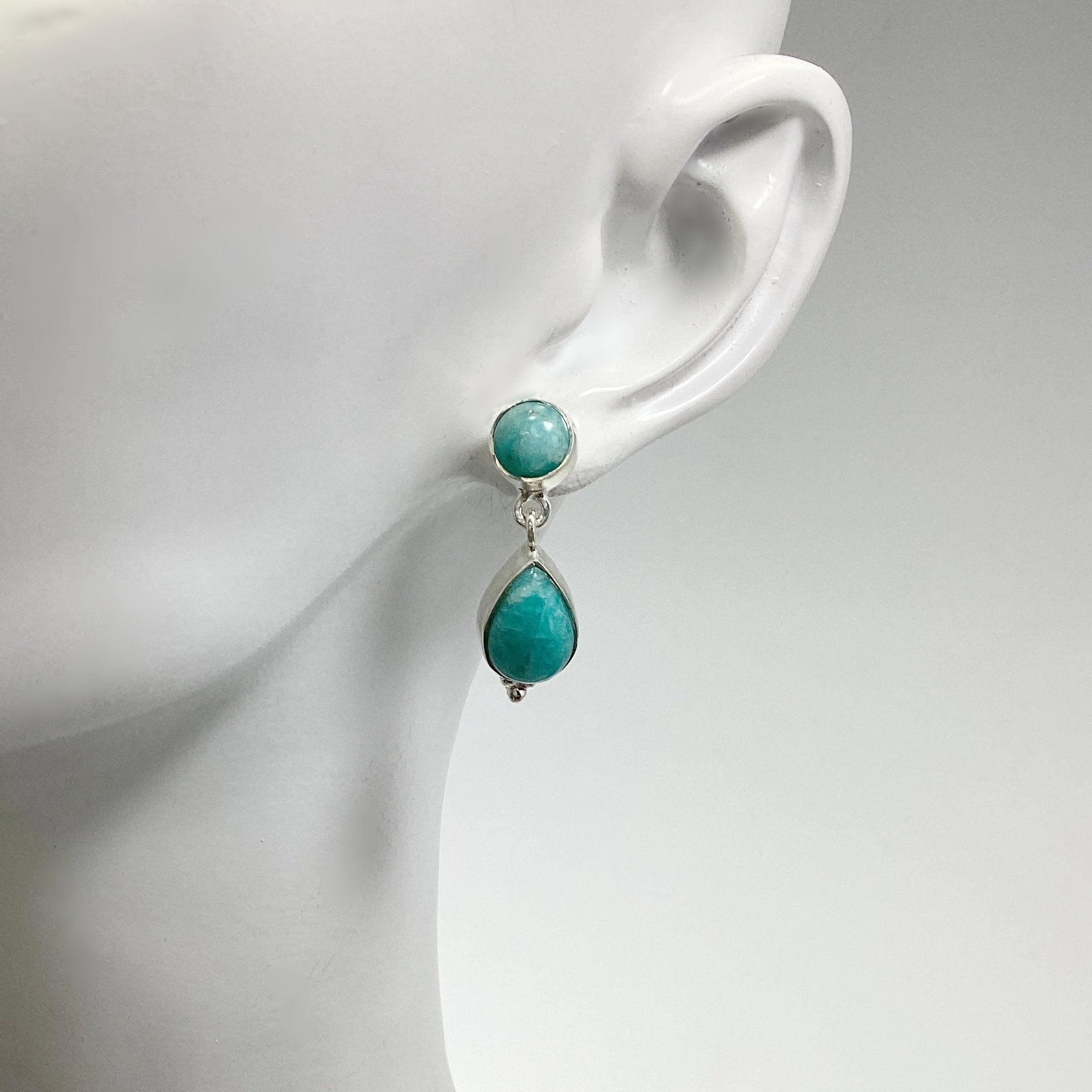 Amazonite Stud Earrings