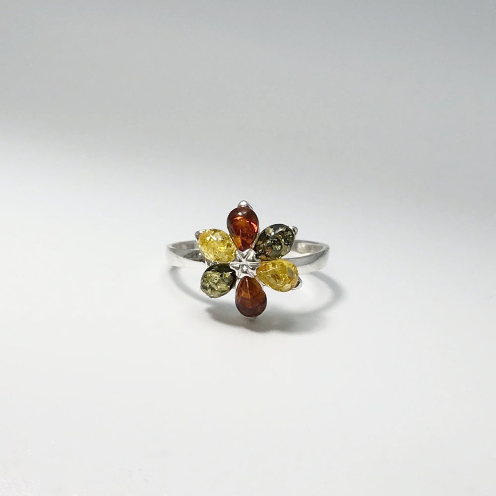 Mixed Amber Ring