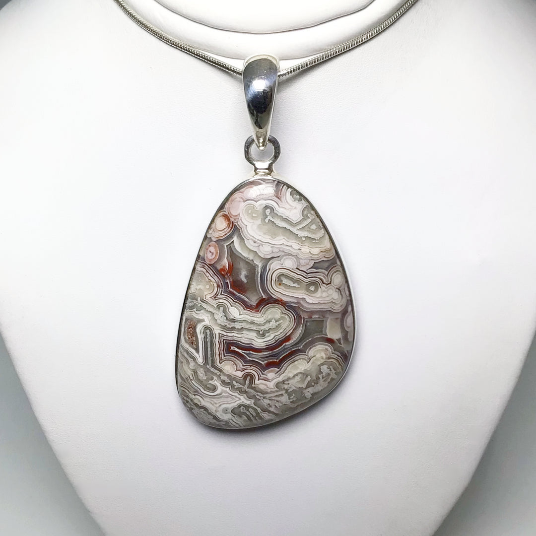 Crazy Lace Agate Pendant