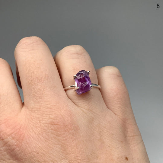 Raw Amethyst Ring