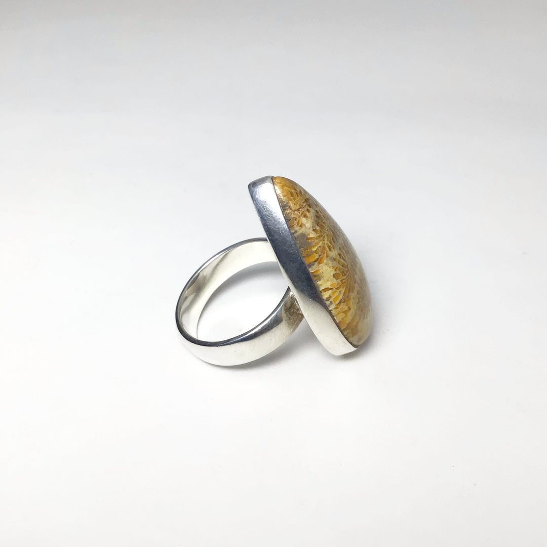 Fossil Coral Ring