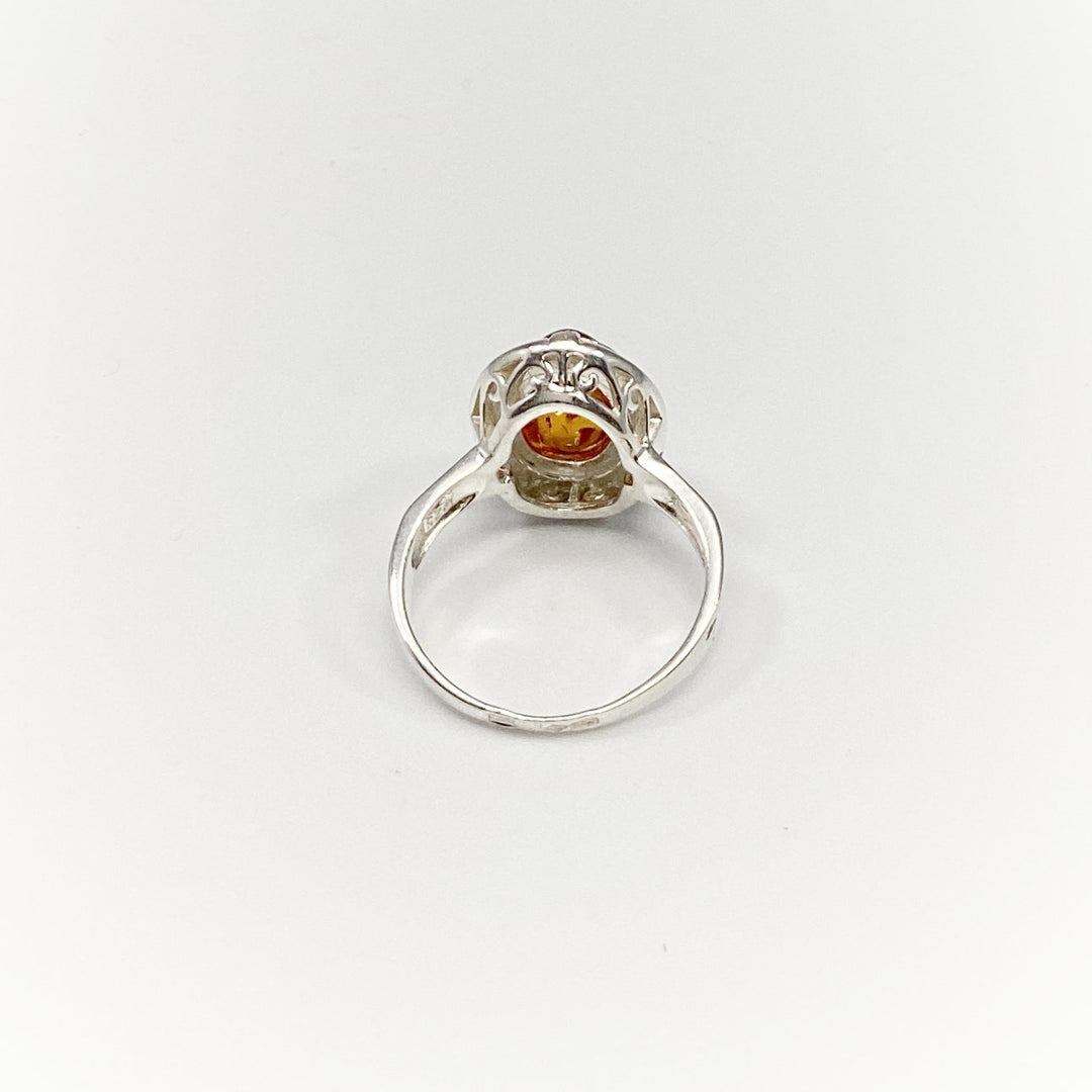 Cognac Amber Ring