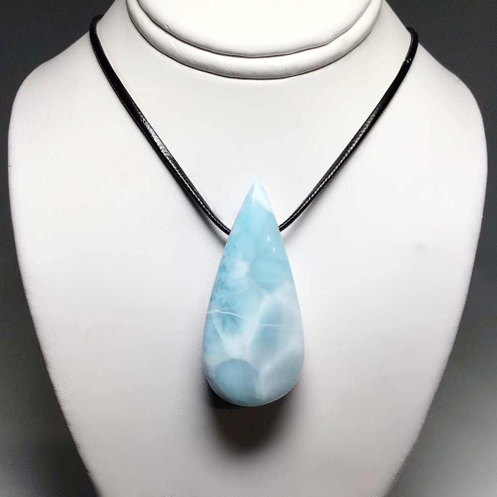 Larimar Drilled Pendant