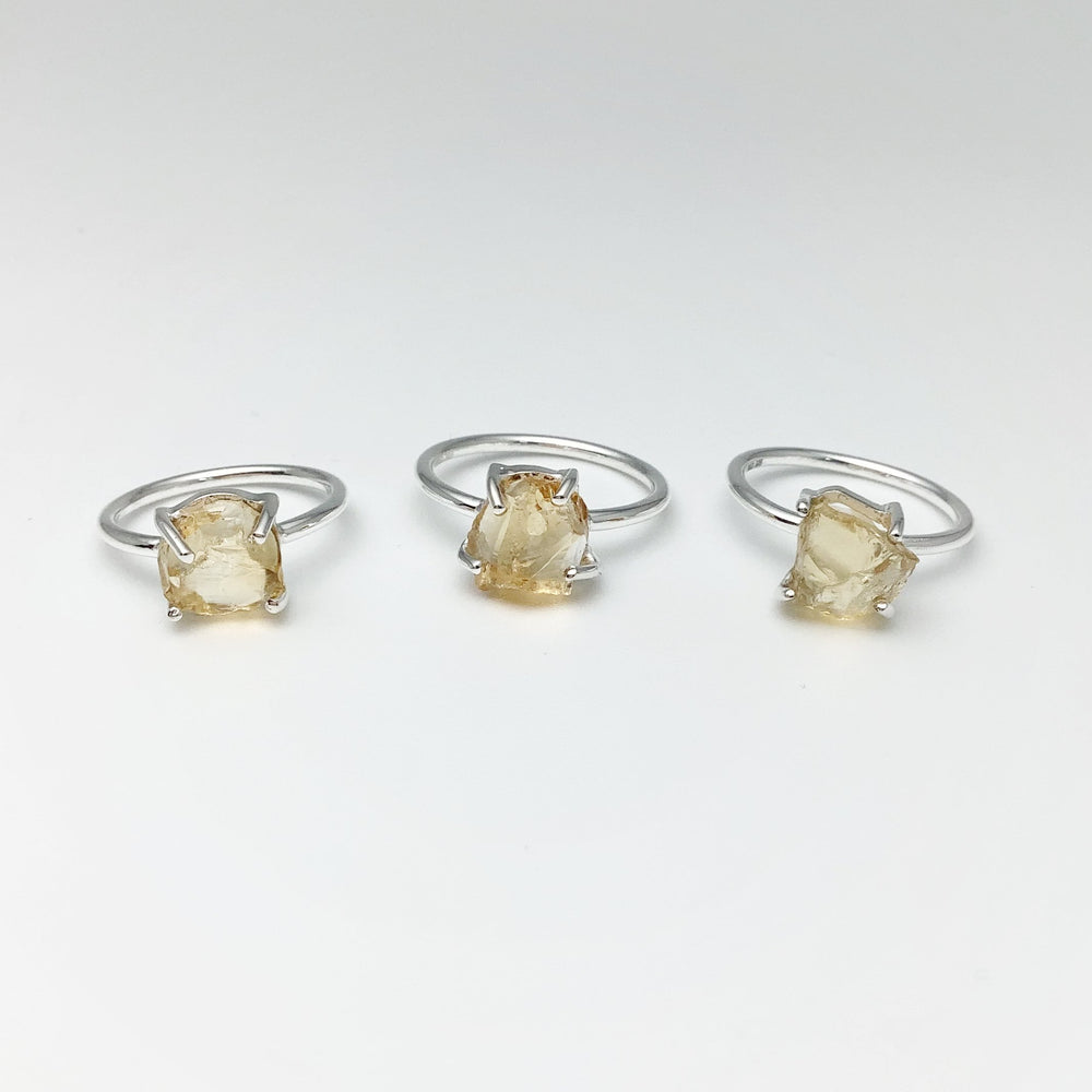 Raw Citrine Ring