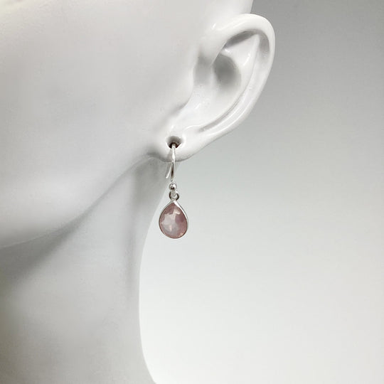 Rose Quartz Dangle Earrings