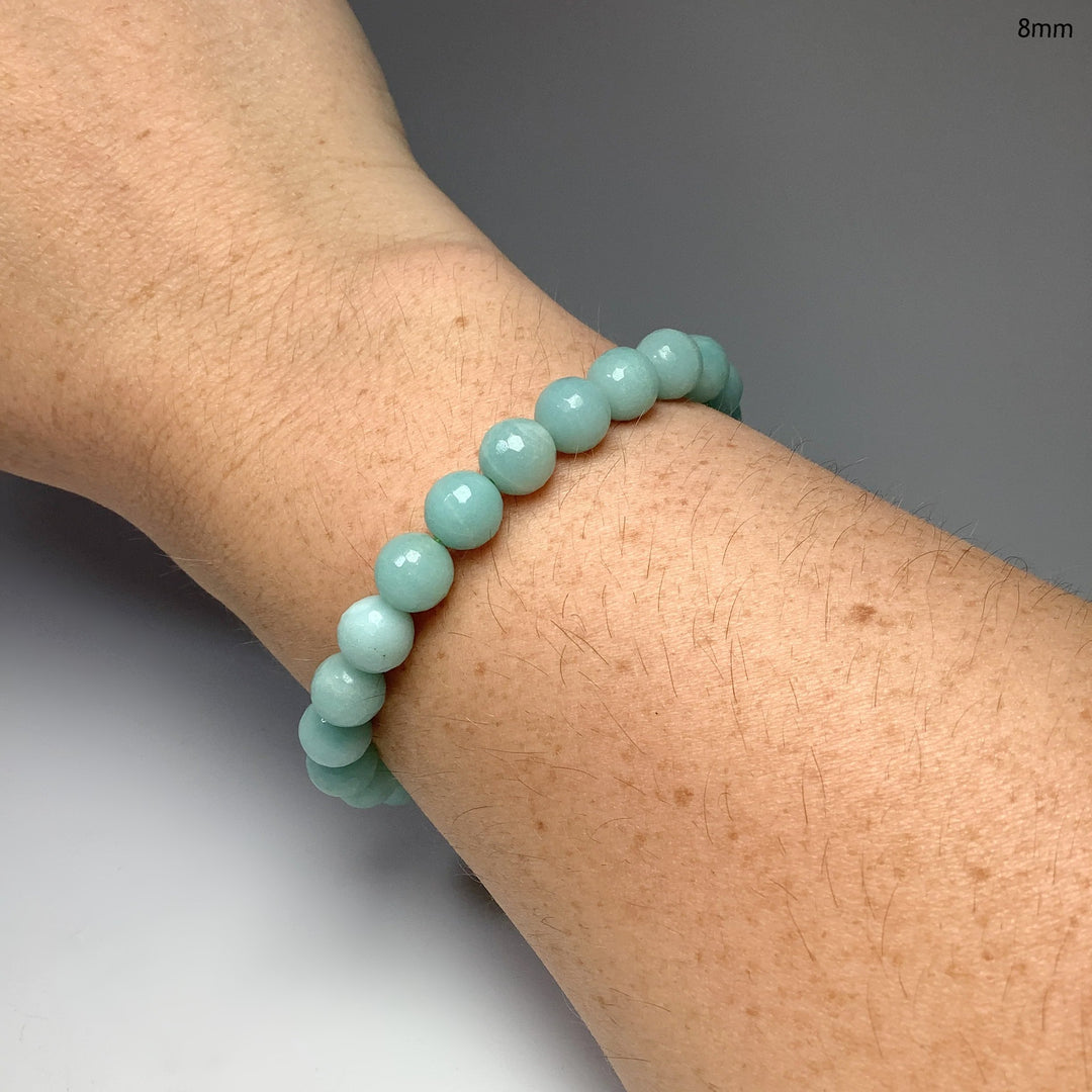 Amazonite Faceted Beaded Bracelet