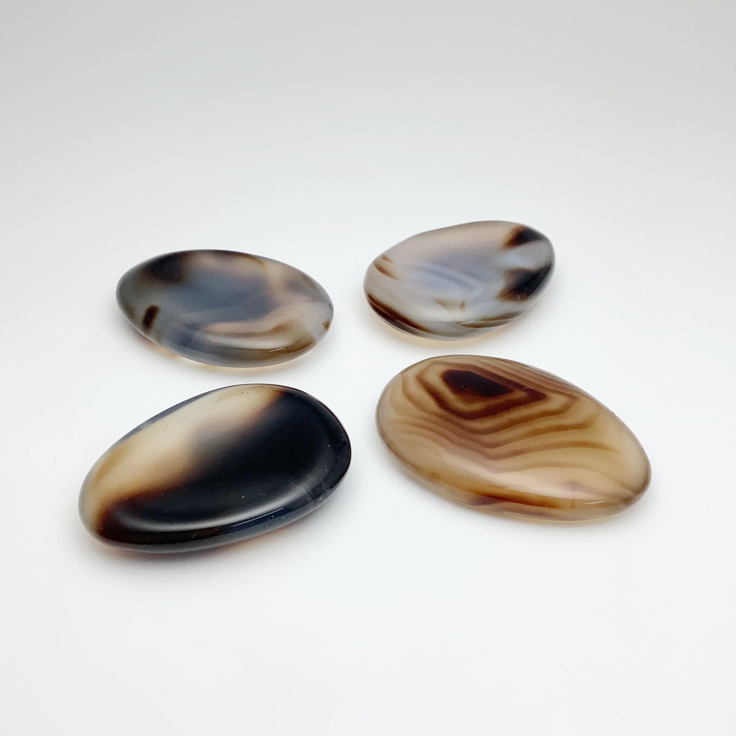 Small Worry Stone - Black Agate