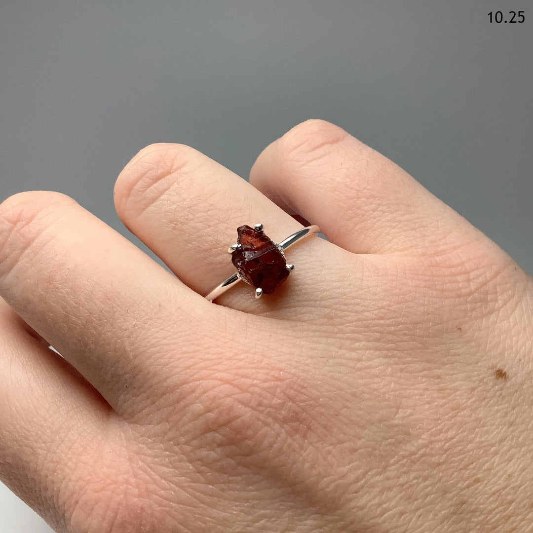 Raw Garnet Ring