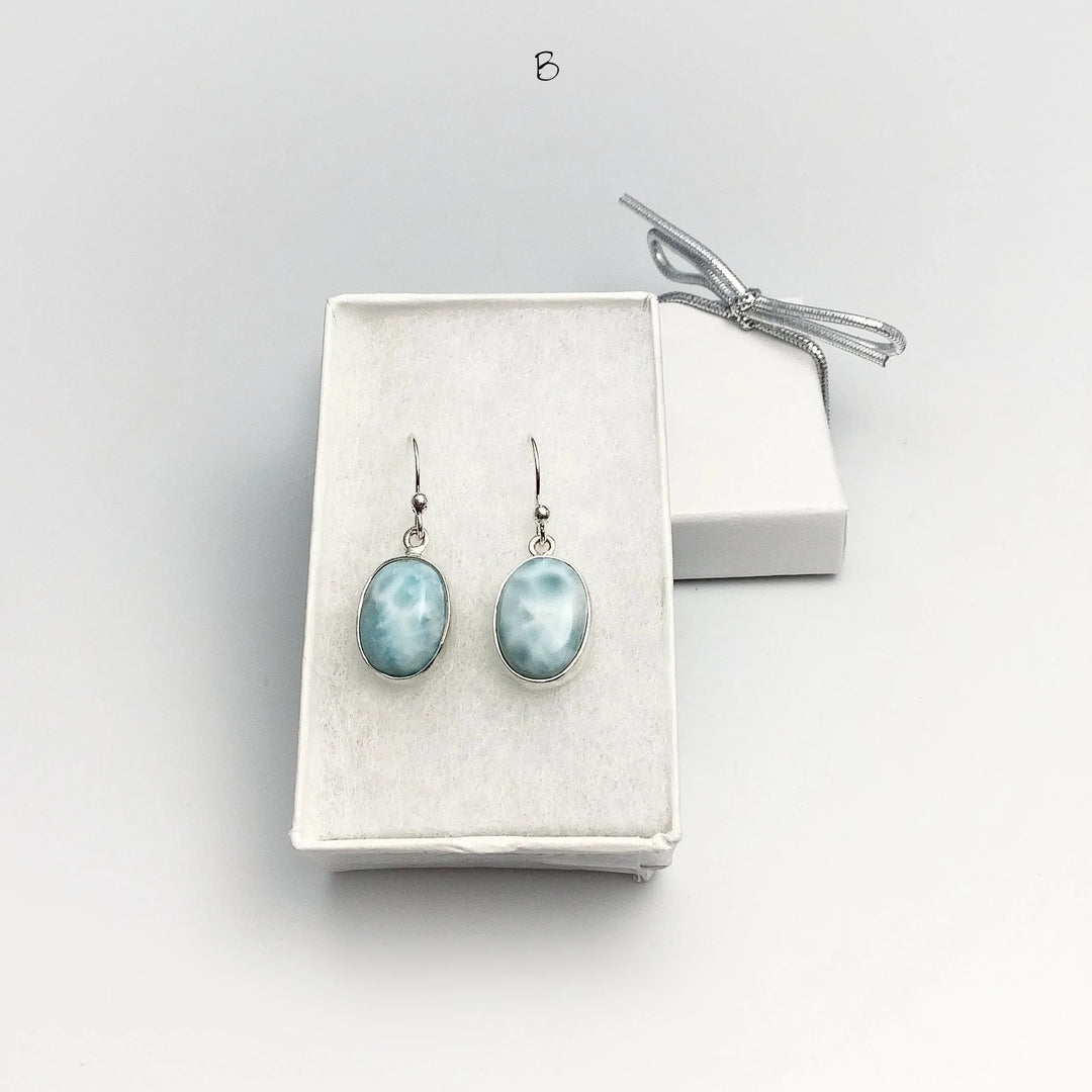 Larimar Dangle Earrings